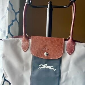 Longchamp Black and Brown Tote